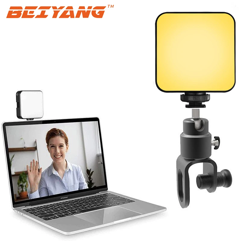 

BEIYANG LED RGB Video Light Panel For Photography 2000mAh Mini Vlog Fill Light Live 5W Laptop Lamp For Conference