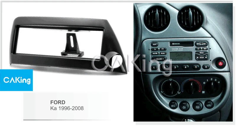 1Din Автомобильная фасция Радио панель для FORD Ka 1996-2008 (левое колесо) Аудио рамка