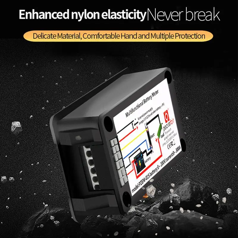 0 200 в 300A Вольтметр Амперметр цифровой тестер батареи Встроенный шунт