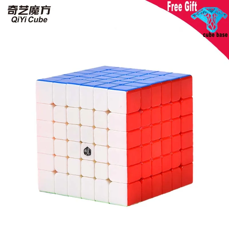Магнитный кубик Qiyi 6x6, Магический кубик, дизайн X-MAN, Qiyi 6x6x6, магнитный скоростной кубик, 6-слойный Магический кубик, магнитный образовательный
