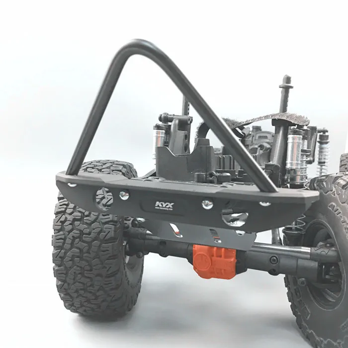 KYX гоночный CNC обработанный Сплав передний бампер для 1/10 RC Гусеничный автомобиль