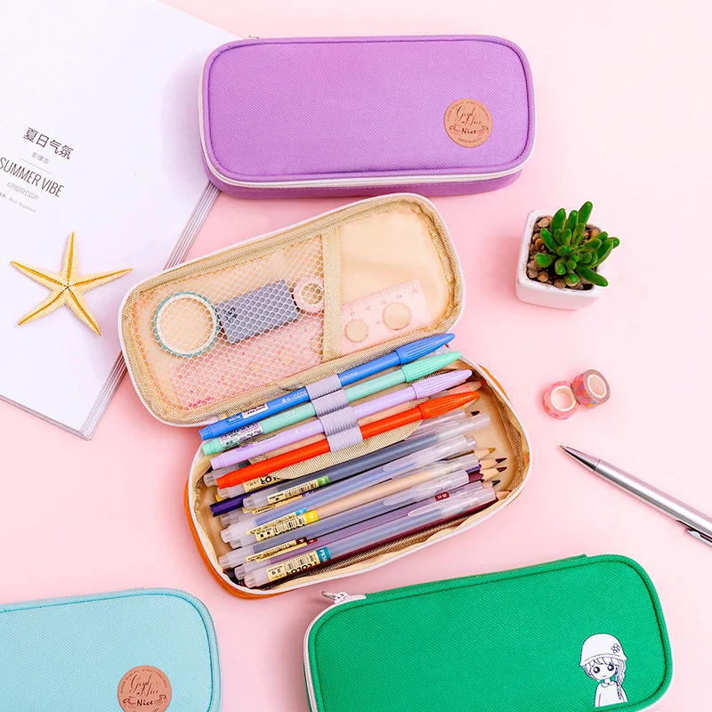 Чехол карандаш для девочек мультипликационная многофункциональная оксфордская