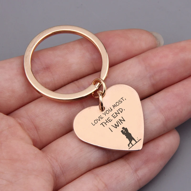 Любовь ювелирное изделие сердце брелок ручное теснение люблю тебя большинство