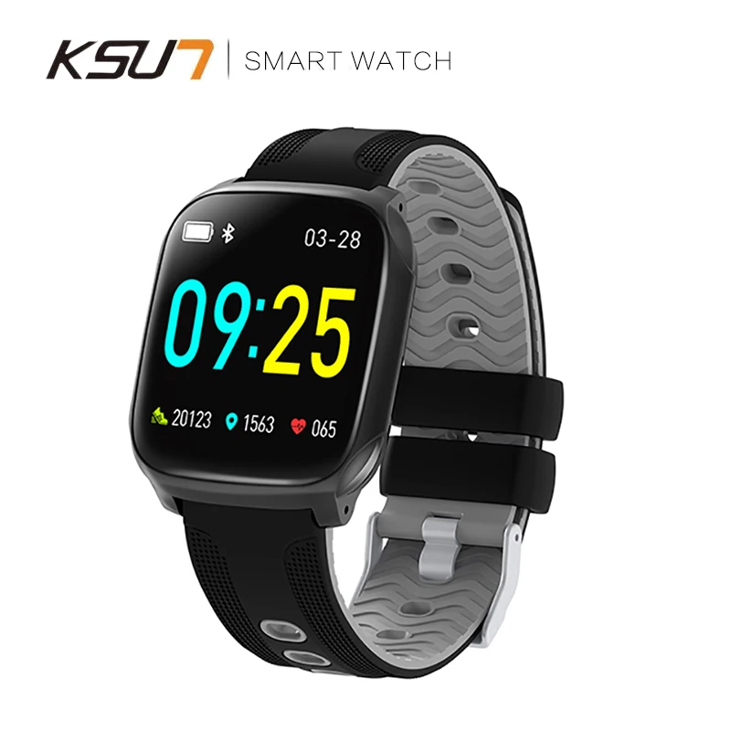 KSS718 1,3 дюймов полный сенсорный экран 3D Dymanic UI монитор сердечного ритма кровяного давления контроль музыки погода толчок Смарт часы браслет