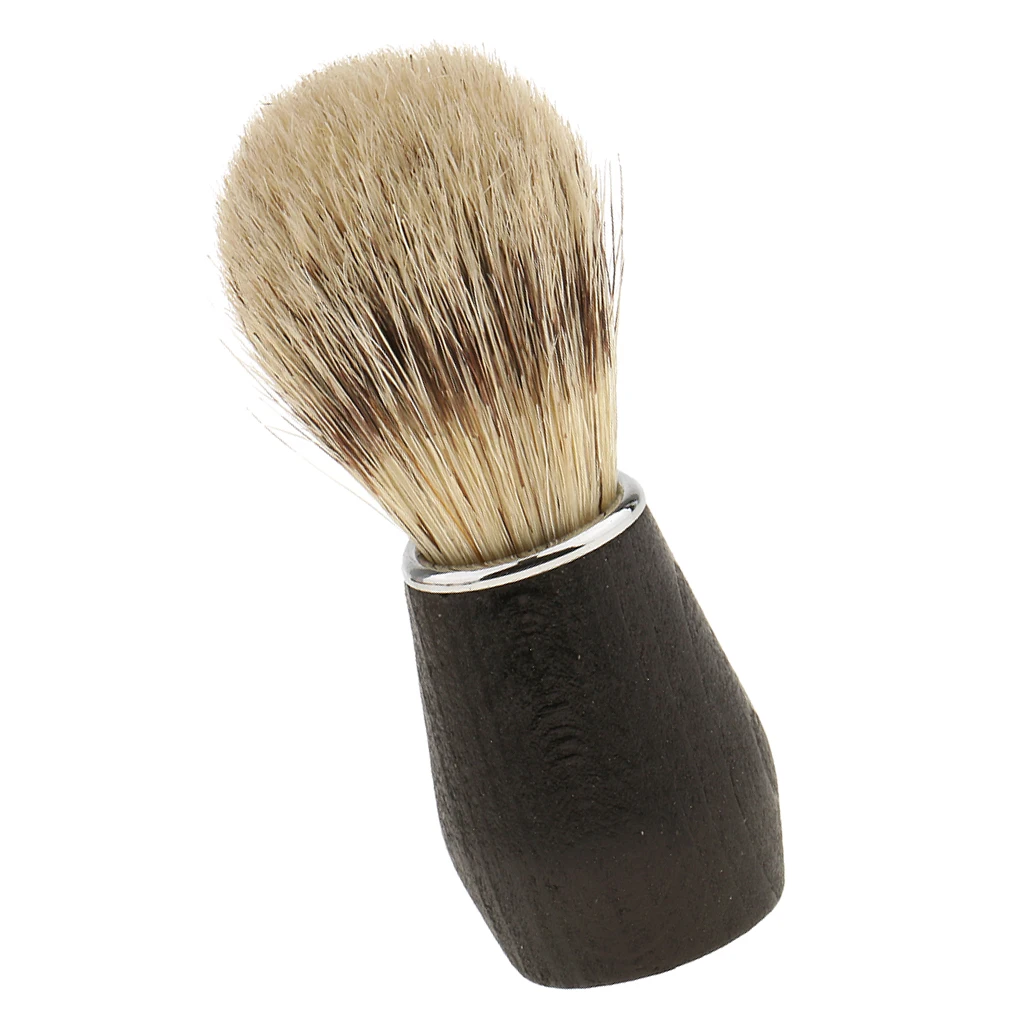 

Mens Daily Shaver Tool Shaving Brush Pure Bristle Hair Plastic Handle Gift