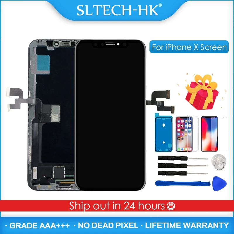 AAA + для iPhone X XR XS OLED экран Замена LCD сенсорный дигитайзер Max дисплей Высокое