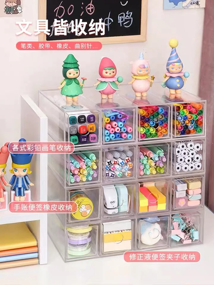 Настольный органайзер из полистирола ящик для хранения ручек карандашей помады