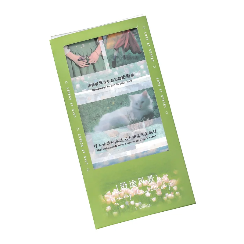 5 листов ПВХ креативные прозрачные декорации Декоративные наклейки для