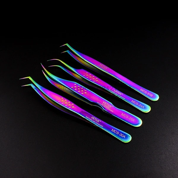 Экспресс-доставка dhl 50 шт. Vetus MCS Премиум красота золотого цвета щипцы для макияжа