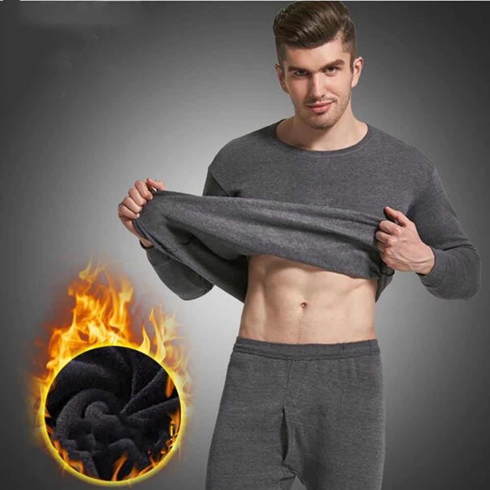 

Keep Warm Men's Underwears Resist -50°C Thermal Underwear Long Johns For Male Winter Thick Thermo Underwear Sets Undershirts