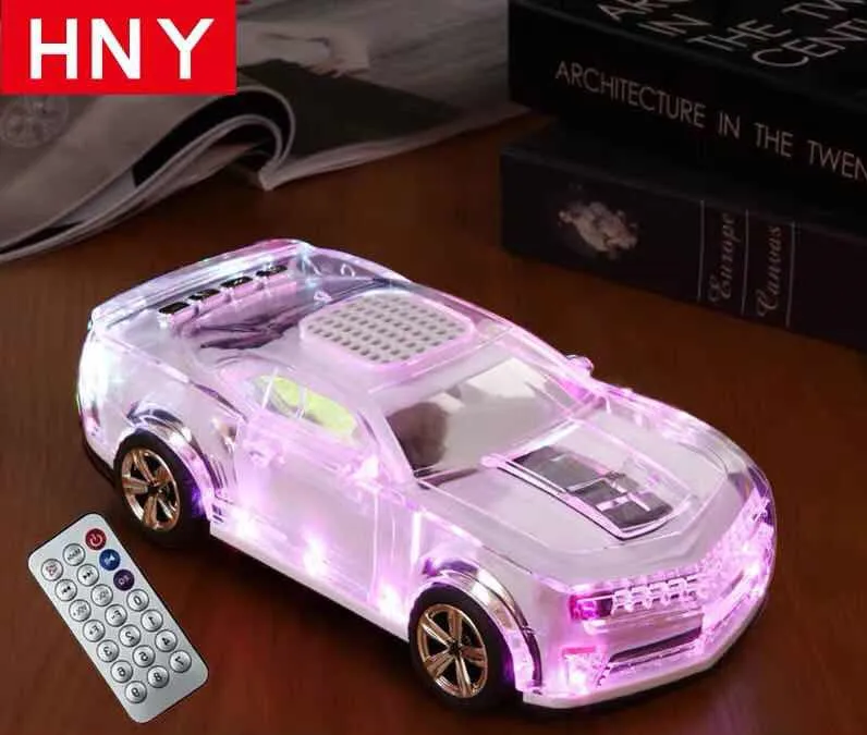 1 шт. светящаяся Беспроводная bluetooth колонка для спортивного автомобиля модель