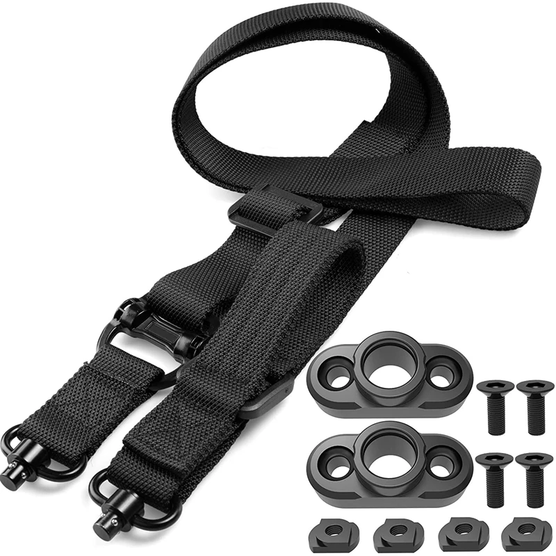 

Sling Belt Rope QD Rotary Plug Kit MS4 Double Point Safety Lanyard Mission Gear Bungee Belt Strap Military Shooting Accessories