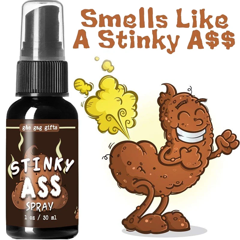 30ml Novelty Liquid Fart Gag Prank Joke Spray Can Stink Bomb Smelly Stinky Gas Fun Tricky Toy Adjust The Atmosphere - купить по