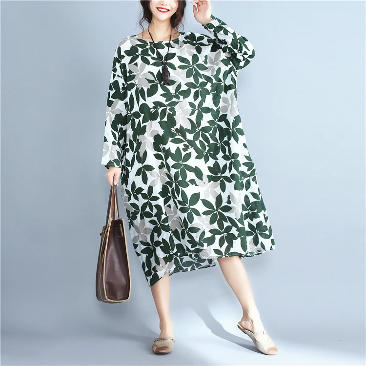 2020 Новое поступление весеннее платье для беременных женщин с принтом листьев