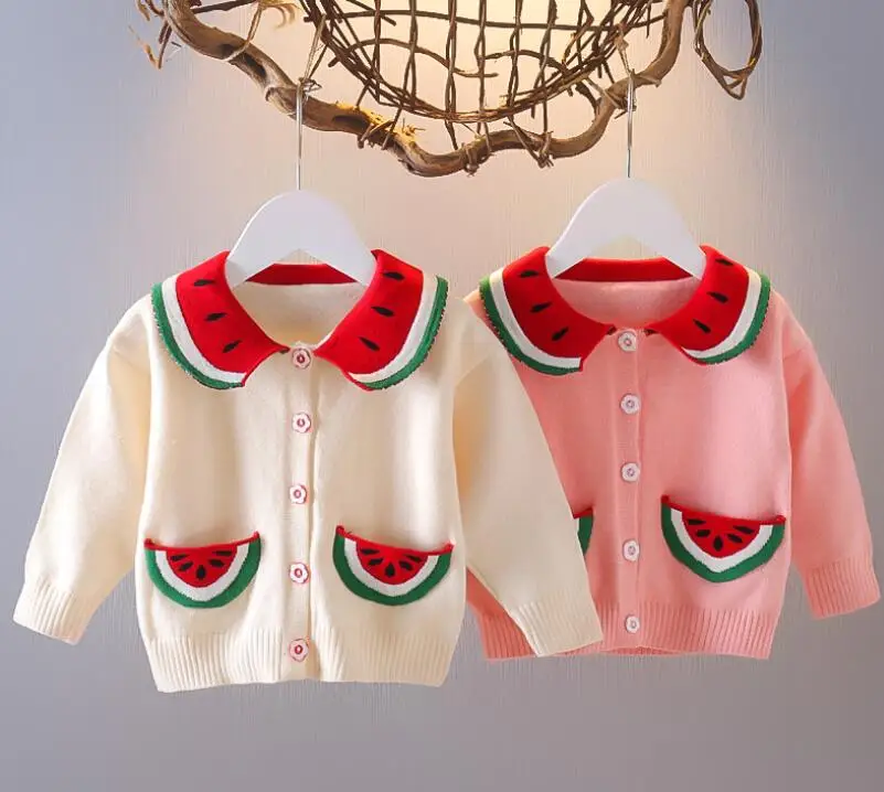 

Одежда для новорожденных девочек, Осень-зима, теплый вязаный Топ, милый Кардиган с длинным рукавом, свитер, вязаное пальто