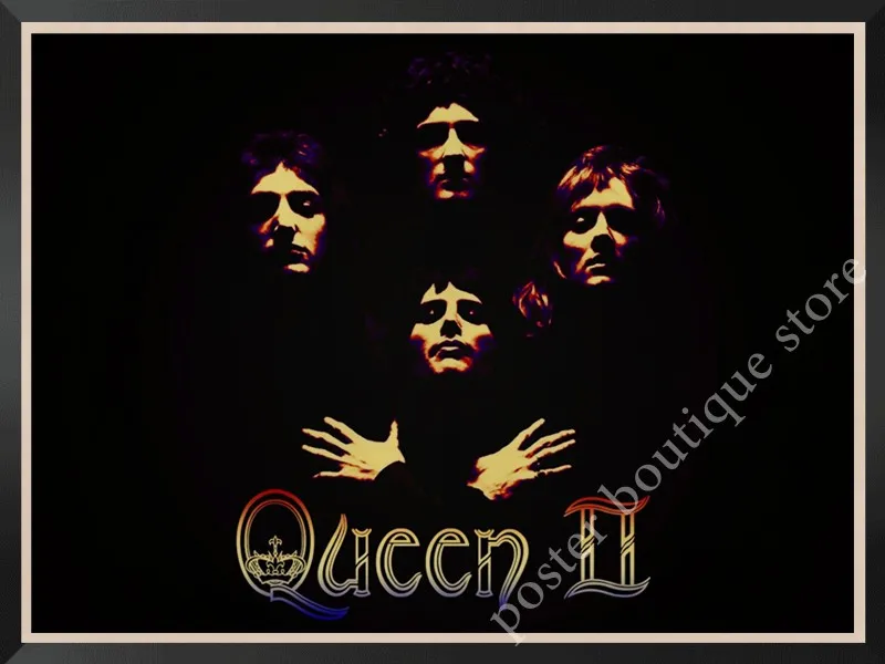 Queen Band музыкальный плакат на крафт-бумаге Фредди Меркьюри, Brian мая винтажная Высококачественная декоративная роспись стены стикер