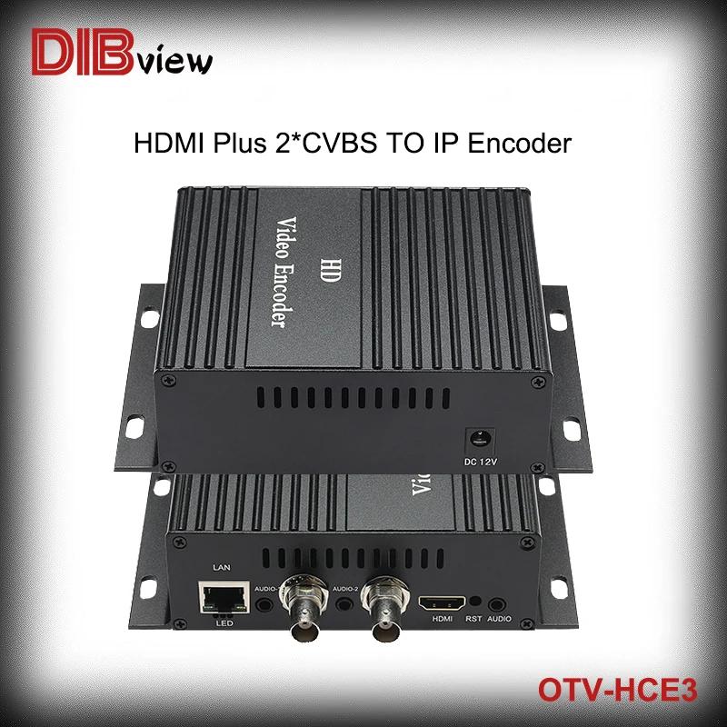 MPEG-4 AVC H.264 2-канальный вход CVBS + 1 канал совместимому с HDMI энкодер для IPTV Медиа Facebook