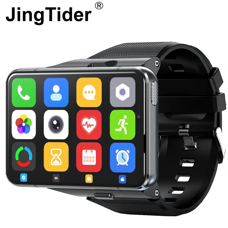 Special Offers JingTider S999 2.88 INCH 4G Smart Watch MTK6761 Quad Core 4GB 64GB 5.0MP+13.0MP Dual Cameras Smartwatch 2300mAh Battery GPS WIFI