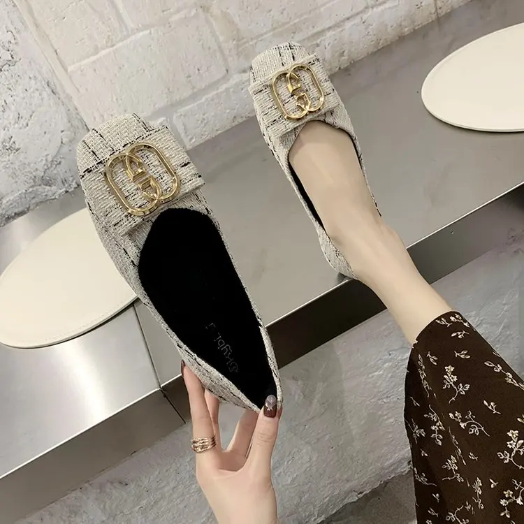 

Plus Size Flat Brand Shoes Women shoes Rhinestone Toe Flats Breathable Ladies Shoe Loafers Casual Female Footwear femmes bottes
