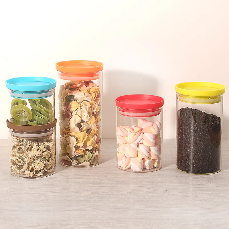 Ящик для хранения еды пластиковый прозрачный контейнер набор с залить кухонные