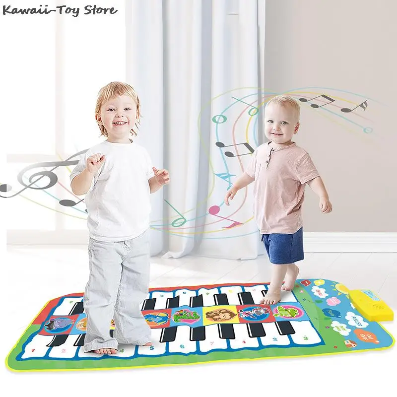 

3 вида стилей двухрядный многофункциональный музыкальный инструмент коврик для пианино для младенцев клавиатура для фитнеса игровой коври...