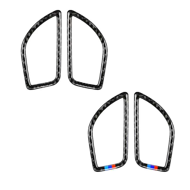 2 шт. автомобильный Стайлинг из натурального углеродного волокна Боковая Крышка