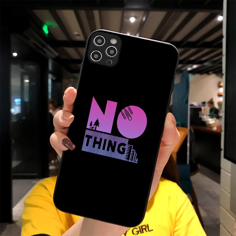 

For iPhone Nothing Print Soft Matt Apple Case 6 7 8 11 12 Plus Pro X XR MAX 2021 Cover