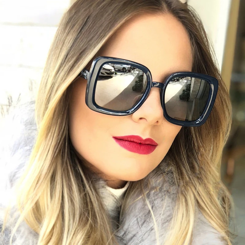 Классические квадратные солнцезащитные очки для мужчин и женщин брендовые