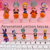 anime cartoon personalized pbt keycaps for mechanical keyboard gaming decoration accessories custom cute 1pc diy key cap cherry