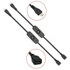 USB-кабель питания для Raspberry PI с переключателем ВКЛ.ВЫКЛ., переключатель управления питанием для Pi 3 Model B + B2Zerow