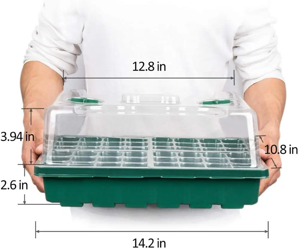 

24 Cells Hole Plant Seeds Grow Box Tray Insert Propagation Seeding Nursery Pot Seeding Nursery Pot gardening hydroponic systems