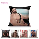 Красивый, спортзале Гай человек Джок ломоть принт диван-Подушка Чехол Мужской Гей хлопковые из льна для стула чехол для подушки