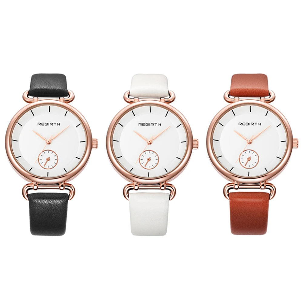 Модные женские часы элегантный кожаный ремешок браслет женский 3bar