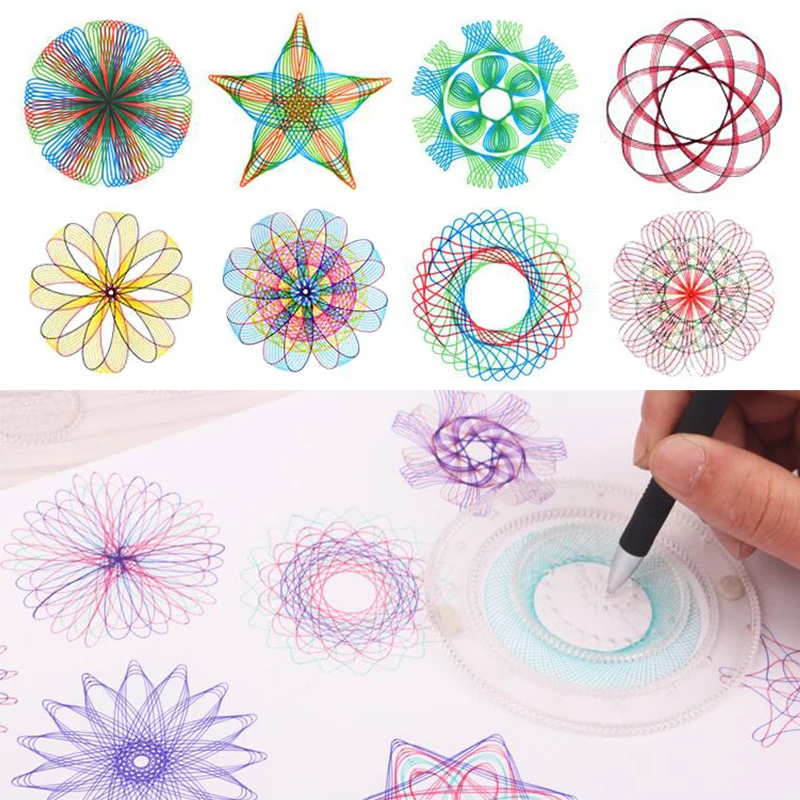 

22pcs Interlocking Gears Wheels Painting Drawing Accessories Spirograph Drawing Toys Set Creative Educational Toy for Children