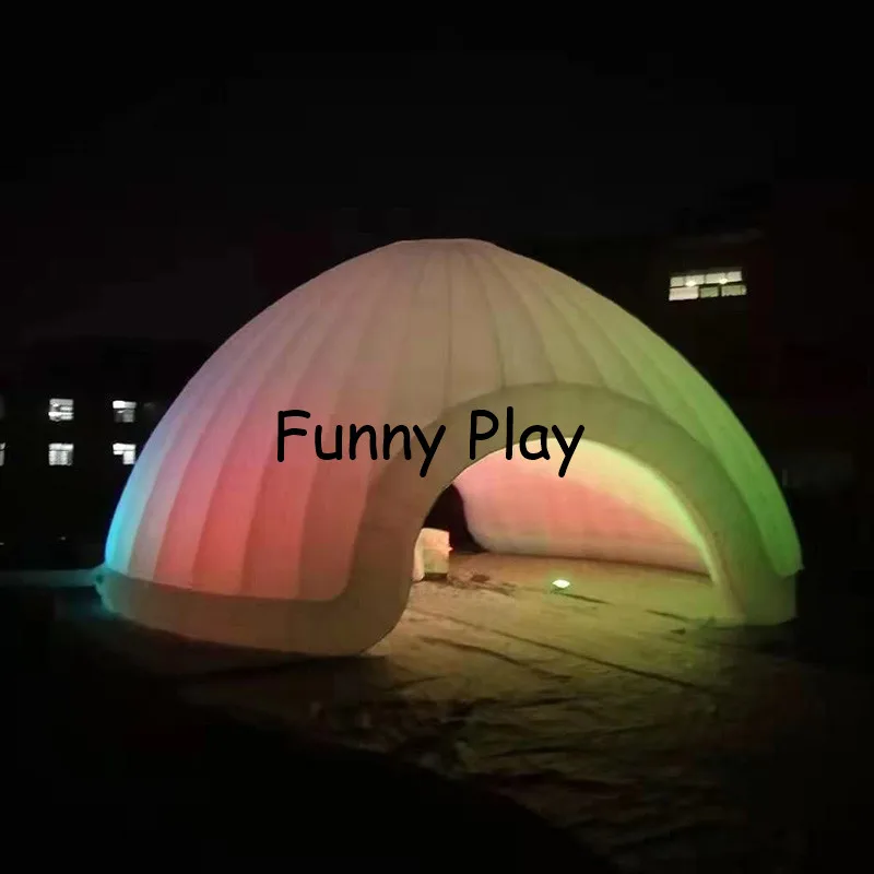 Kaufen Led Aufblasbare Kuppel Zelt Mit Bunten LED-licht Für Party, Ausstellungen, Handel Zeigen Led Beleuchtung Riesigen Aufblasbaren Kuppel Event Zelt