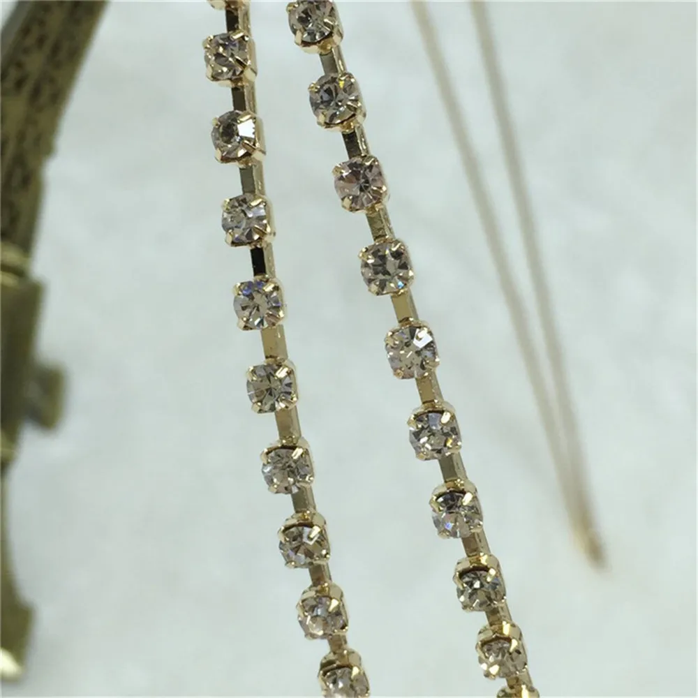 Корейский Стиль полный бурения двойной тонкий ободок Девушки Женщины волос