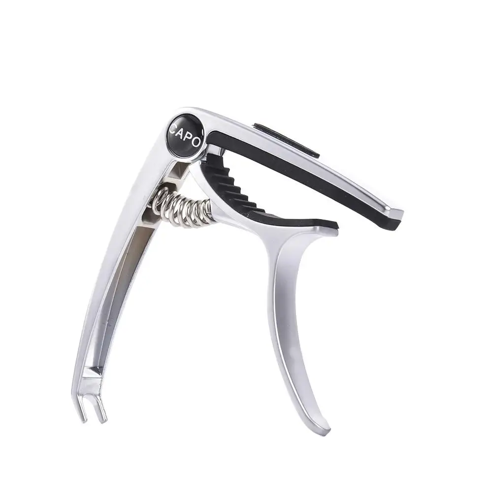 ausgezeichnete metall gitarre capo einstellung clip gitarre capo für akustische elektrische gitarren bass ukulele mit picks halter free global sh