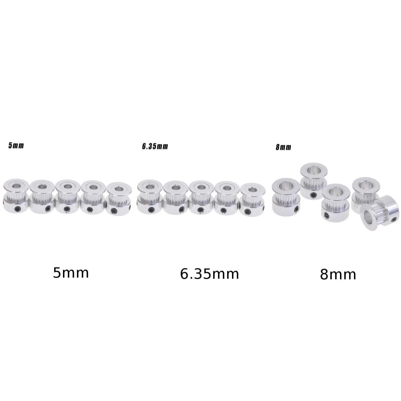 5 шт. шкив GT2 для принтера Reprap 20T 5/6 35/8 мм | Инструменты