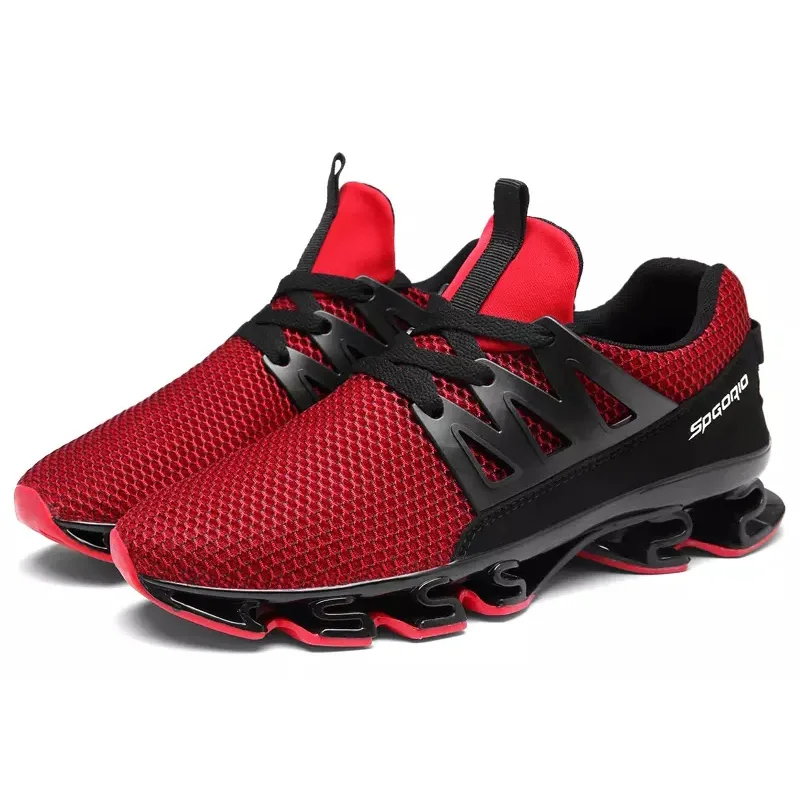 Chaussure Krasovki Mocassin Basket Homme удобные легкие кроссовки воздухопроницаемая мужская обувь - Цвет: Red