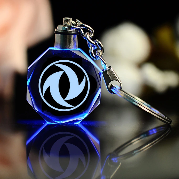 Стеклянная металлическая разноцветная лампа-брелок для автостайлинга Dongfeng