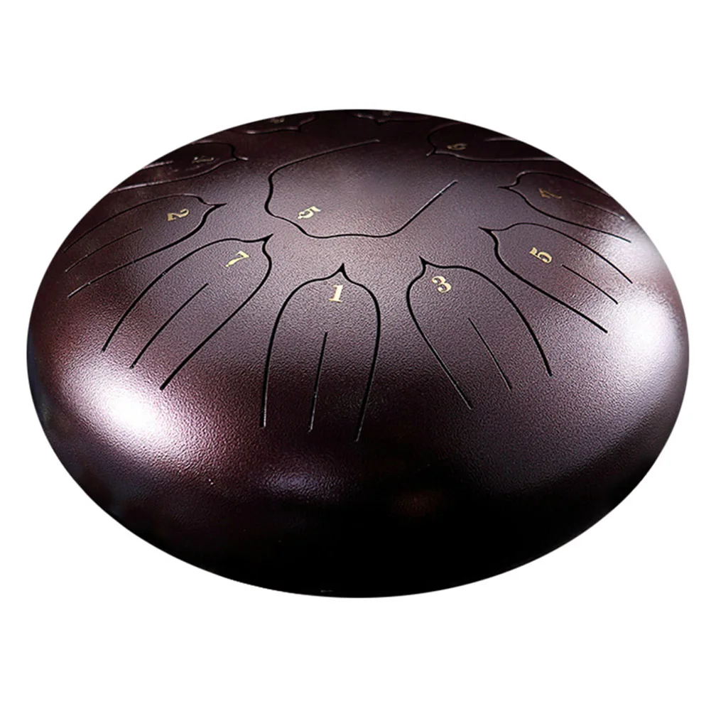 Dark brown Новые стальные барабаны для языка, мини барабаны для ручной поддоны, Ударные музыкальные инструменты, 8 тонов, BF88 - Цвет: Dark brown