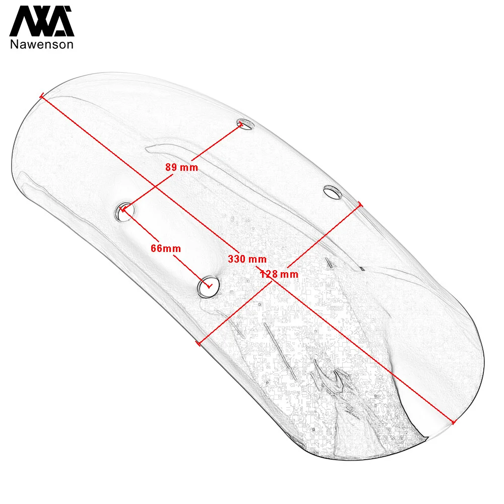

Mini Motorcycle Front Fender ABS Plastic Short Mudguard for V7 Racer/Stone/Special/Carbon/Rough for Nevada Classic 2012-2013