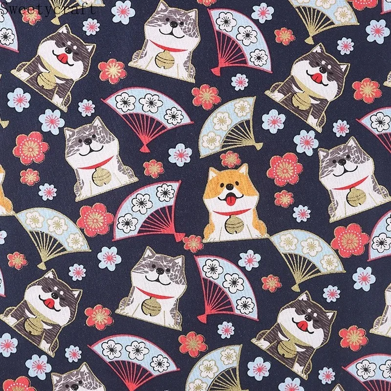 150х100смшиба ину собака печать бронзовая хлопчатобумажная ткань шитье стеганая