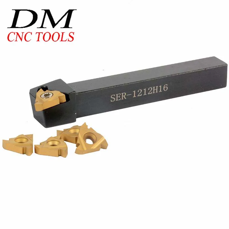 1 шт. SER1212H16 CNC Внешний Резьбонарезной инструмент стержень + 10 16ER AG60 Токарные