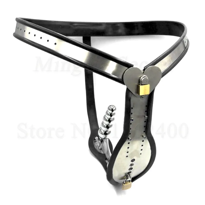 Мужское нижнее белье из нержавеющей стали Пояс верности с катетером Анальная