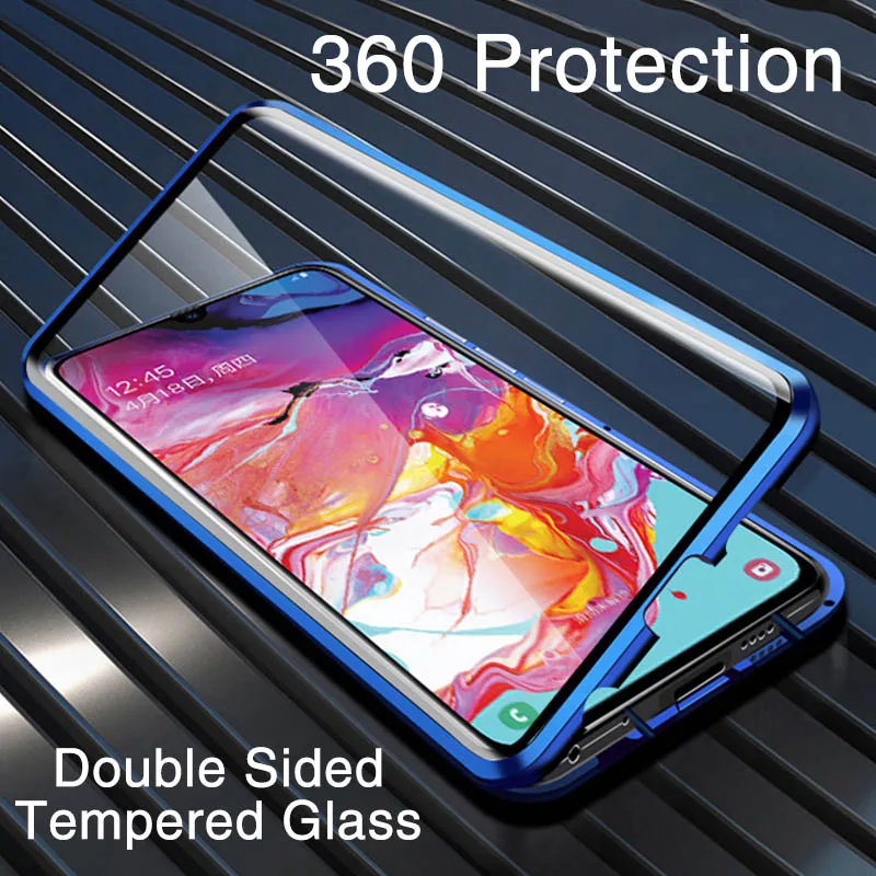 Магнитный адсорбционный металлический чехол для Samsung Galaxy S20 S10 S9 S8 Plus Ultra Note 8 9 10 в la