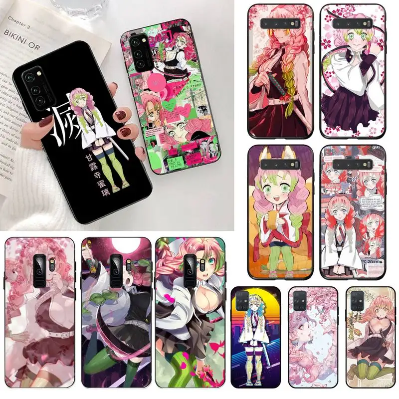 

USAKPGRT Mitsuri Kanroji Kimetsu Phone Case for Samsung S20 plus Ultra S6 S7 edge S8 S9 plus S10 5G lite 2020