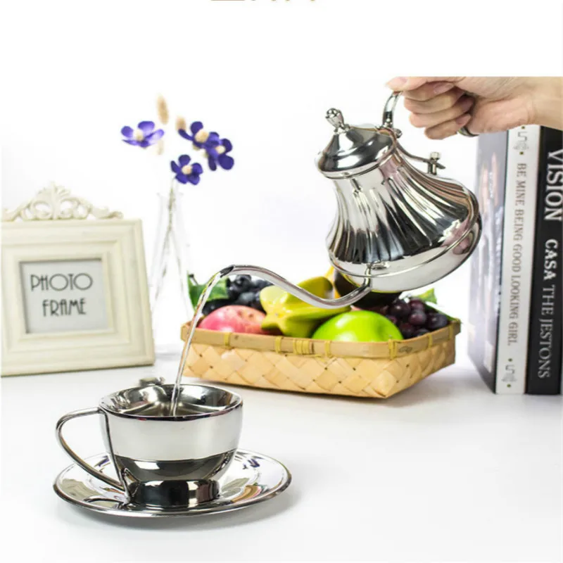 Кофейник ручной работы с тонким горлышком кофейник из высококачественной