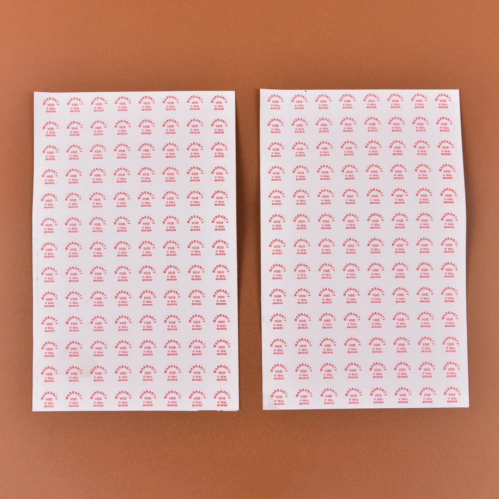 

208 Pcs/lot Diameter 10 Mm Warranty Sealing Label Sticker Void If Seal Broken Damaged, Universal With Years And Months