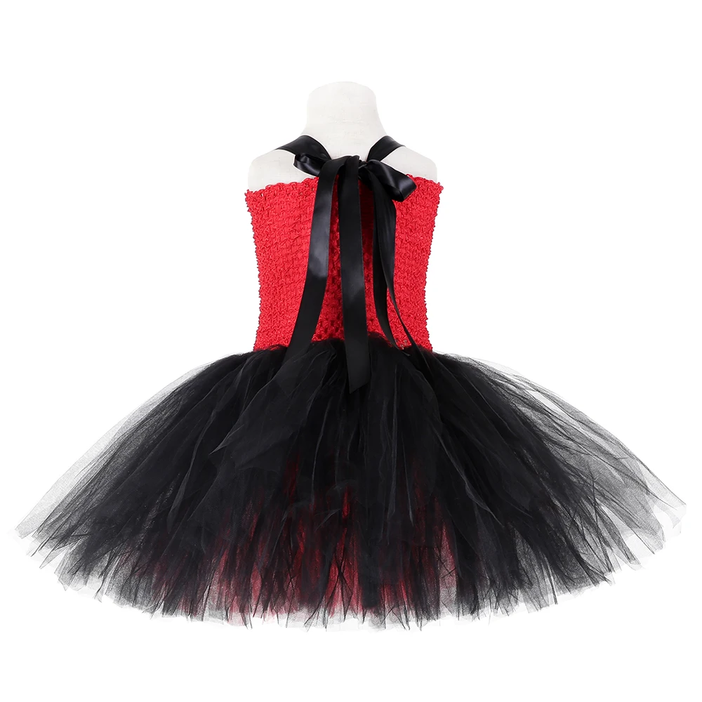 Платье-пачка с летучей мыши вампира детские костюмы на хэллоуин красного и
